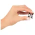 Bad Kitty - joia para mamilos com strass - preta