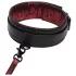 Fifty Shades of Grey - coleira com guia - couro sintético preto e vermelho
