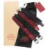 Fifty Shades of Grey - algemas de pulso e tornozelo - couro preto/vermelho