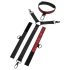 As Cinquenta Sombras - Conjunto de Amarras para Pescoço (Preto-Vermelho)