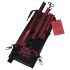As Cinquenta Sombras - Conjunto de Amarras para Pescoço (Preto-Vermelho)