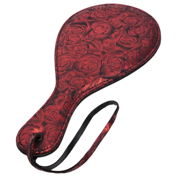 Fifty Shades of Grey - chicote BDSM - couro preto/vermelho