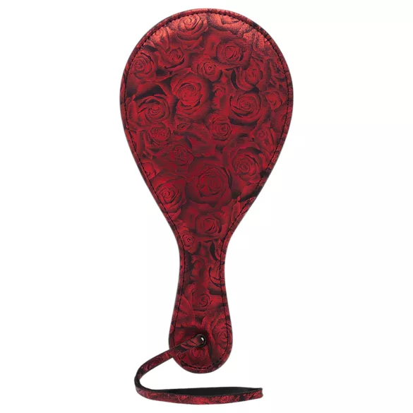 Fifty Shades of Grey - chicote BDSM - couro preto/vermelho