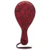 Fifty Shades of Grey - chicote BDSM - couro preto/vermelho
