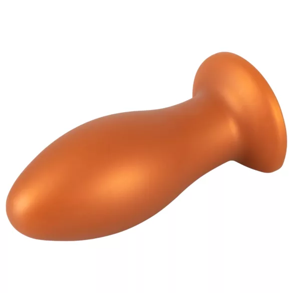 ANOS - plug anal grande - silicone laranja