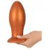 ANOS - plug anal grande - silicone laranja
