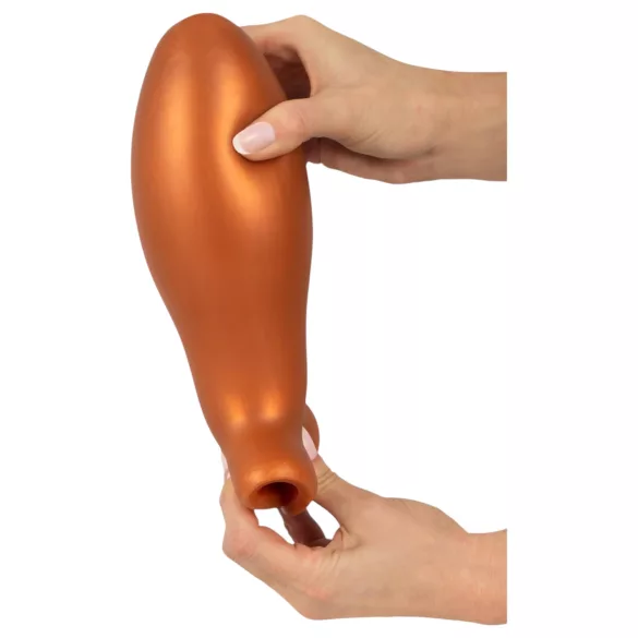 ANOS - plug anal grande - silicone laranja