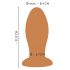 ANOS - Grande Plug Anal (Laranja)