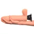 Real Feel Deluxe No.9 - vibrador realístico com escroto - cor natural