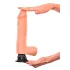 Real Feel Deluxe No.9 - vibrador realístico com escroto - cor natural
