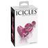 Icicles Nº 75 - Plug Anal de Vidro Coração (Rosa)