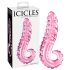 Icicles Nº 24 - Dildo de Vidro com Textura para Estimulação (Rosa)