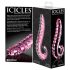 Icicles Nº 24 - Dildo de Vidro com Textura para Estimulação (Rosa)