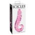Icicles Nº 24 - Dildo de Vidro com Textura para Estimulação (Rosa)