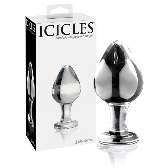 Icicles Nº 25 - Plug Anal de Vidro Cônico (Transparente)