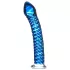 Icicles No. 29 - dildo de vidro espiral para pénis - azul