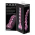 Icicles Nº 43 - Vibrador de Vidro com Pérolas e Coração (Rosa)