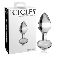 Icicles No. 44 - plug anal de vidro cônico - transparente