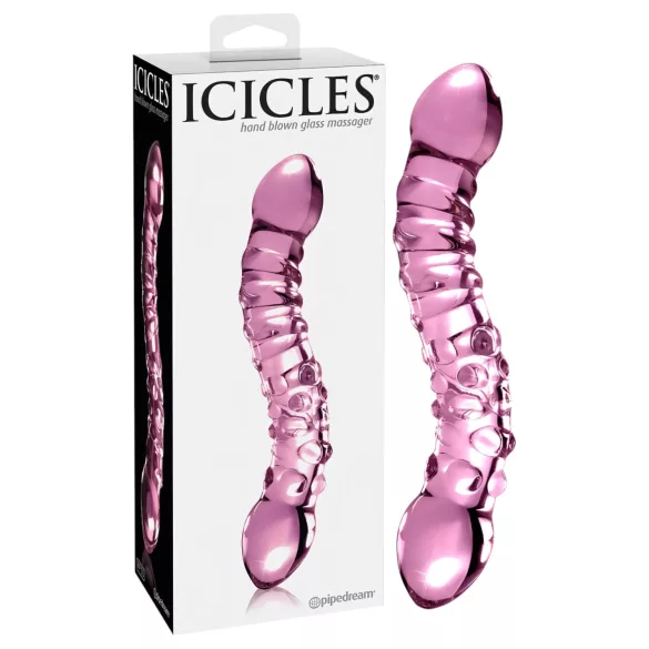 Icicles No. 55 - dildo duplo vidro G-ponto - rosa