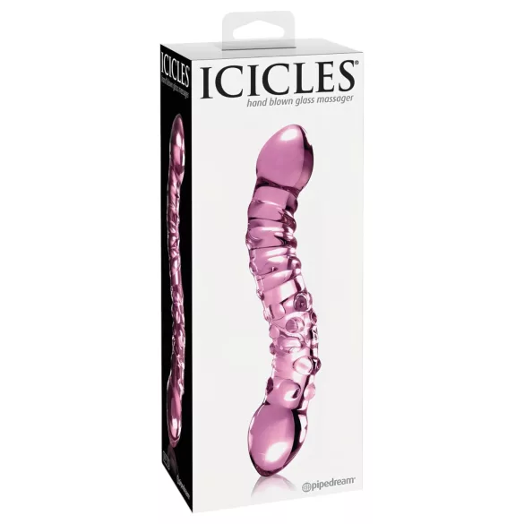 Icicles No. 55 - dildo duplo vidro G-ponto - rosa