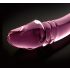 Icicles No. 57 - Dildo de Vidro Duplo em Forma de Pênis (Rosa)