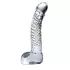Icicles No. 61 - dildo de vidro com testículos e pênis - transparente