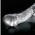 Icicles No. 61 - dildo de vidro com testículos e pênis - transparente