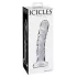 Icicles No. 62 - dildo de vidro com pênis - transparente