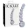 Icicles No. 66 - dildo de vidro curvo com bolas - transparente