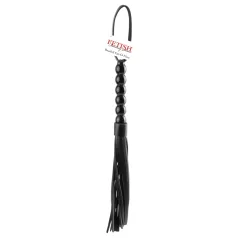 Fetish Fantasy - chicote com contas - preto