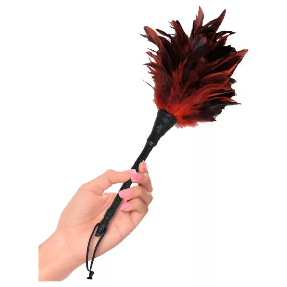 Fetish Fantasy - acessório de plumas para carícias - vermelho