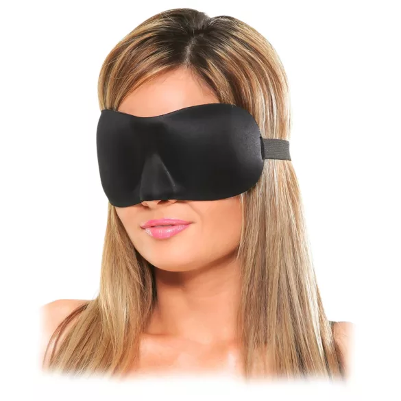 Fetish Deluxe Fantasy - máscara para os olhos larga e macia - preta