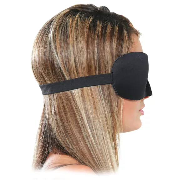 Fetish Deluxe Fantasy - máscara para os olhos larga e macia - preta