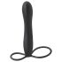 Duplo Prazer Fetiche – Dildo com anel peniano preto