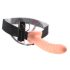 Fetiche Strap-On 8 - vibrador oco ajustável (natural)