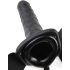 Fetiche Strap-On 8 - vibrador oco ajustável (preto)