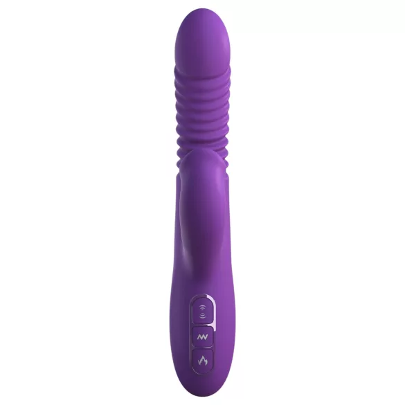 Fantasy For Her - Vibrador empurrador 3 em 1 com função de aquecimento (roxo)
