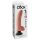 King Cock 9 - Vibrador Flexível com Ventosa (26cm) - Pele Naturaleza