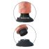 King Cock 9 - Vibrador Flexível com Ventosa (26cm) - Pele Naturaleza