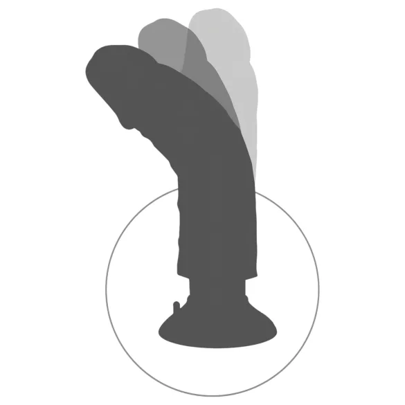 King Cock - vibrador realístico com ventosa flexível - 26cm cor natural