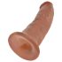 King Cock 9 - Dildo Realista com Ventosa (23cm) - Tom Escuro