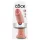 King Cock - dildo realistico com ventosa grande 25cm - cor pele