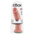 King Cock 10" - Dildo com ventosa (25cm) - Natural