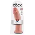 King Cock - dildo realistico com ventosa grande 25cm - cor pele