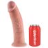 King Cock 10" - Dildo com ventosa (25cm) - Natural