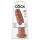 King Cock 10 - grande dildo com ventosa (25cm) - tonalidade escura natural