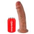 King Cock 10 - grande dildo com ventosa (25cm) - tonalidade escura natural