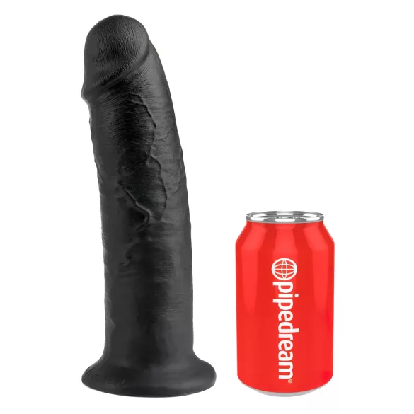 King Cock - dildo com ventosa - 25cm - preto