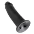 King Cock - dildo com ventosa - 25cm - preto