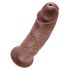 King Cock 10 - Dildo marrom com ventosa grande (25cm)